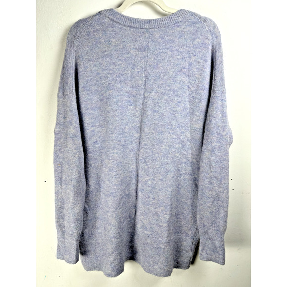 Aritzia Preppy Pastel Academia Oversized Fuzzy Knit Alpaca Wool Blend Sweater S - Picture 2 of 7